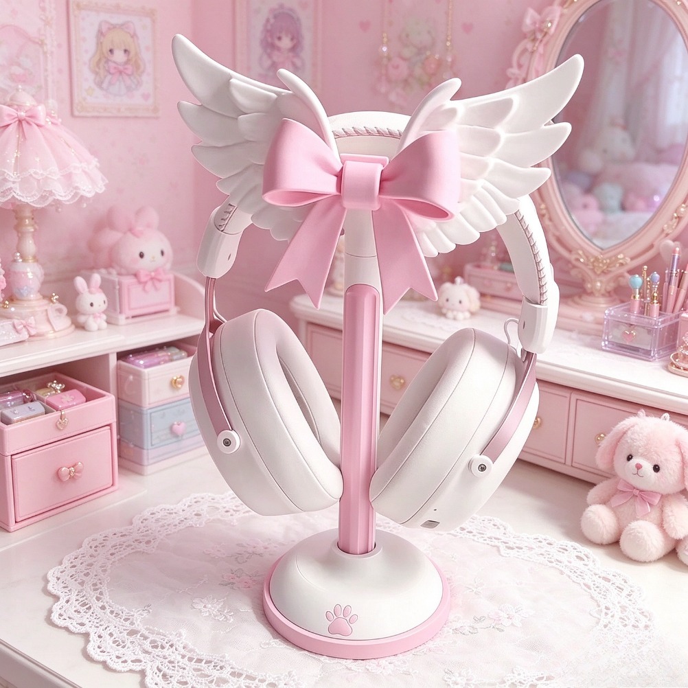 ที่วางหูฟังรูปปีกนางฟ้าและโบว์ - Accessories For Your Gaming Room บทวิจารณ์และราคา