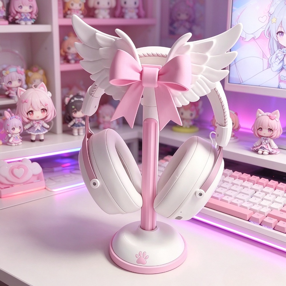 ที่วางหูฟังรูปปีกนางฟ้าและโบว์ - Accessories For Your Gaming Room บทวิจารณ์และราคา