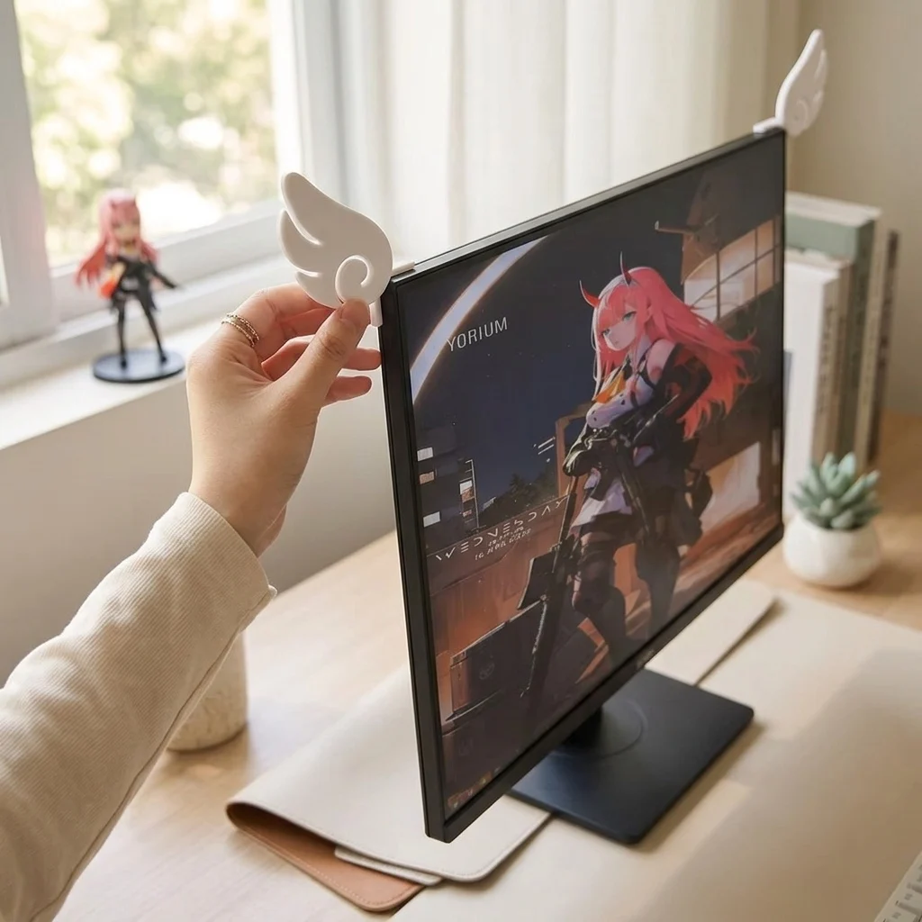 ปีกนางฟ้า ของตกแต่งหน้าจอ น่าร - Gaming Accessories For Room บทวิจารณ์และราคา