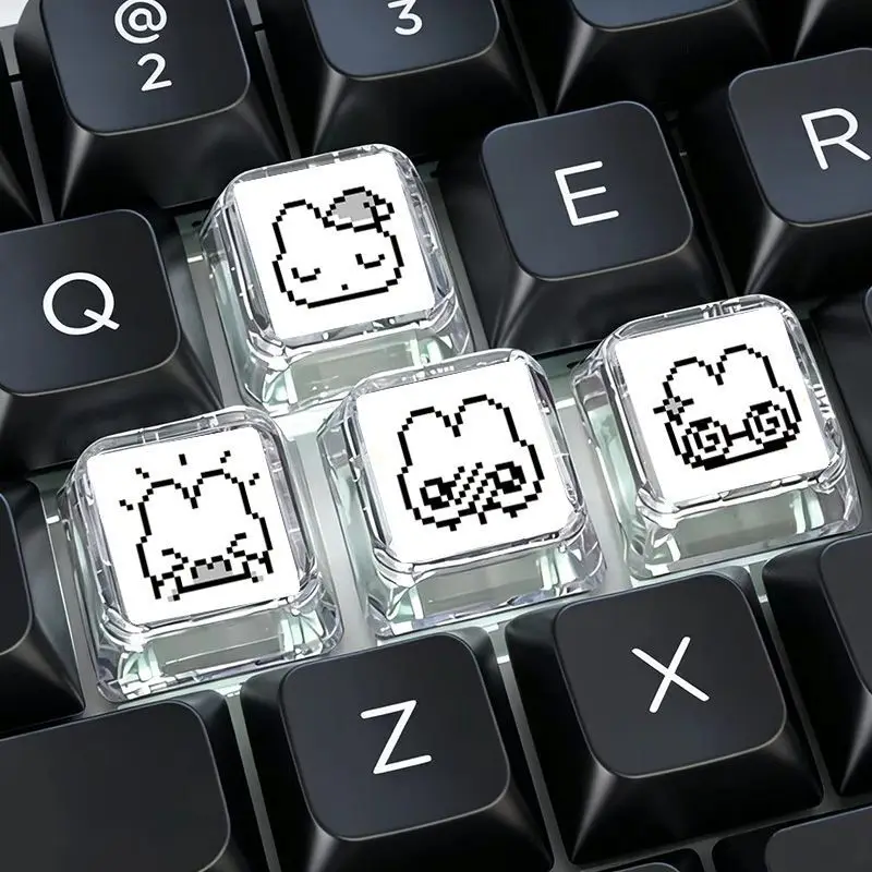ชุดคีย์แคป 4 ชิ้น ลายกระต่ายพิ - Gaming Accessories Aesthetic บทวิจารณ์และราคา