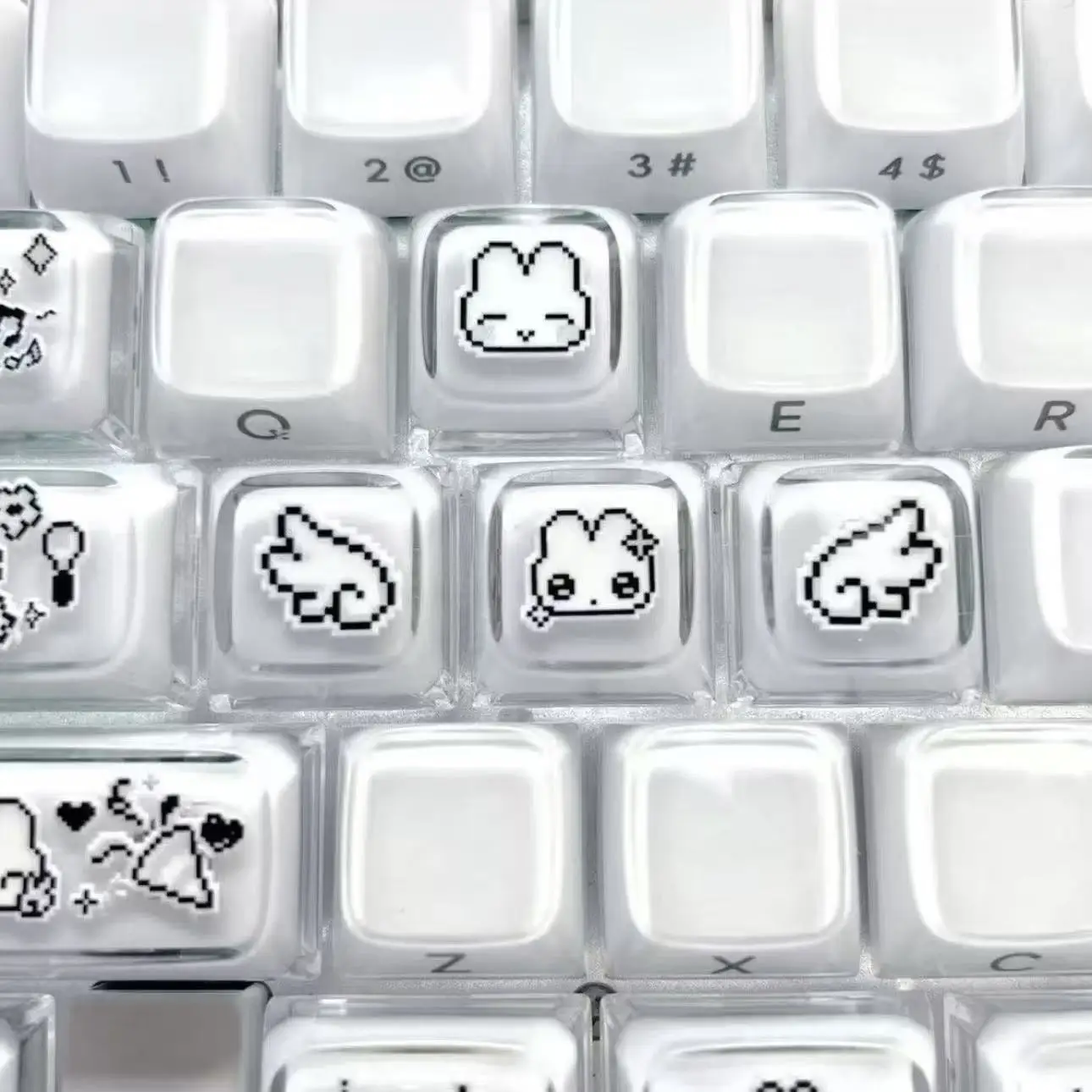 ชุดคีย์แคป 4 ชิ้น ลายกระต่ายพิ - Gaming Accessories Aesthetic บทวิจารณ์และราคา